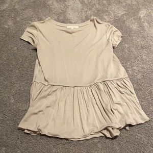 Urban Outfitters short sleeve peplum top